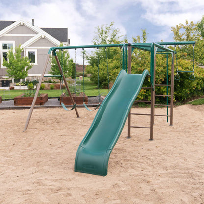 Mazonvintage Monkey Bar Adventure Swing Set (Earthtone) - 91028
