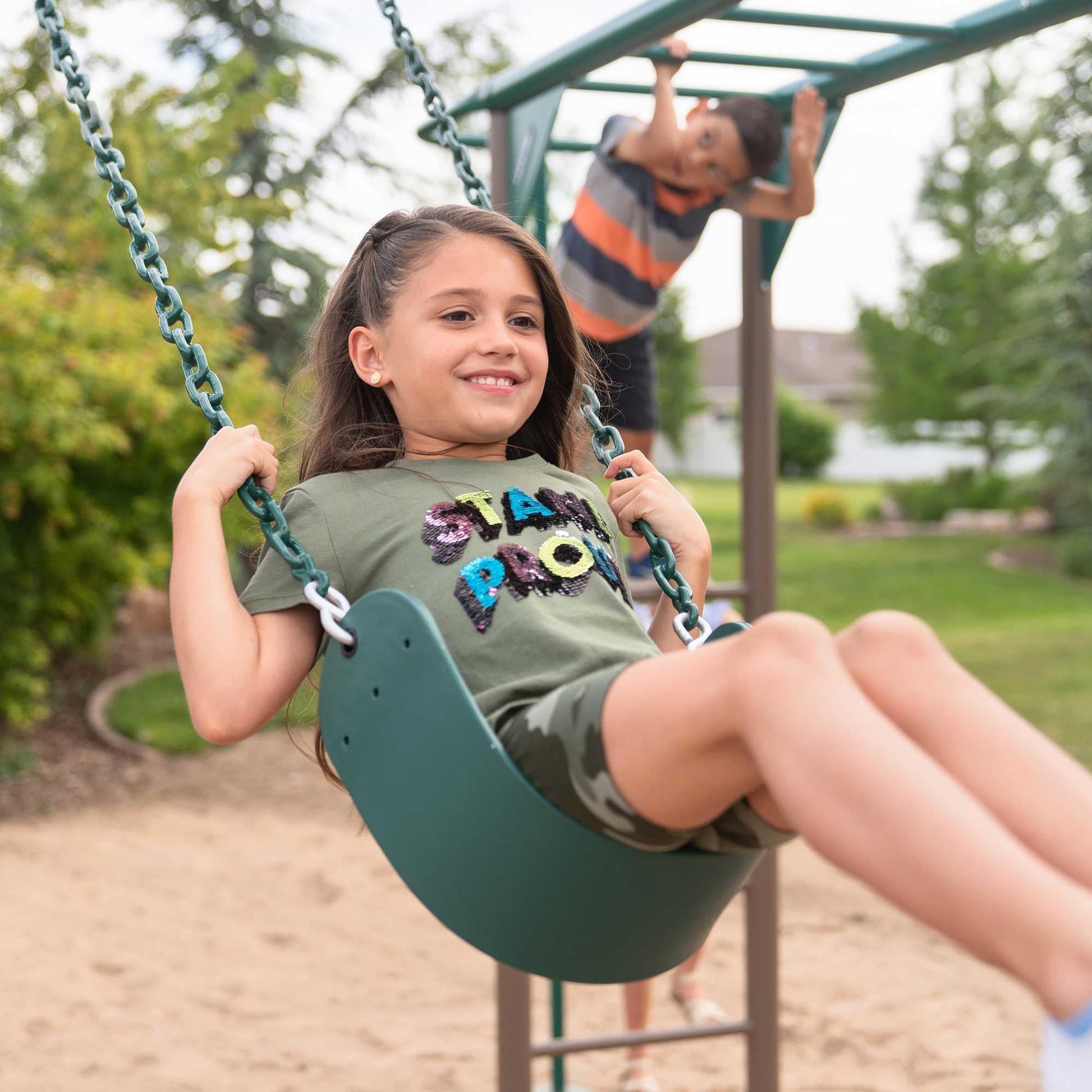 Mazonvintage Monkey Bar Adventure Swing Set (Earthtone) - 91028