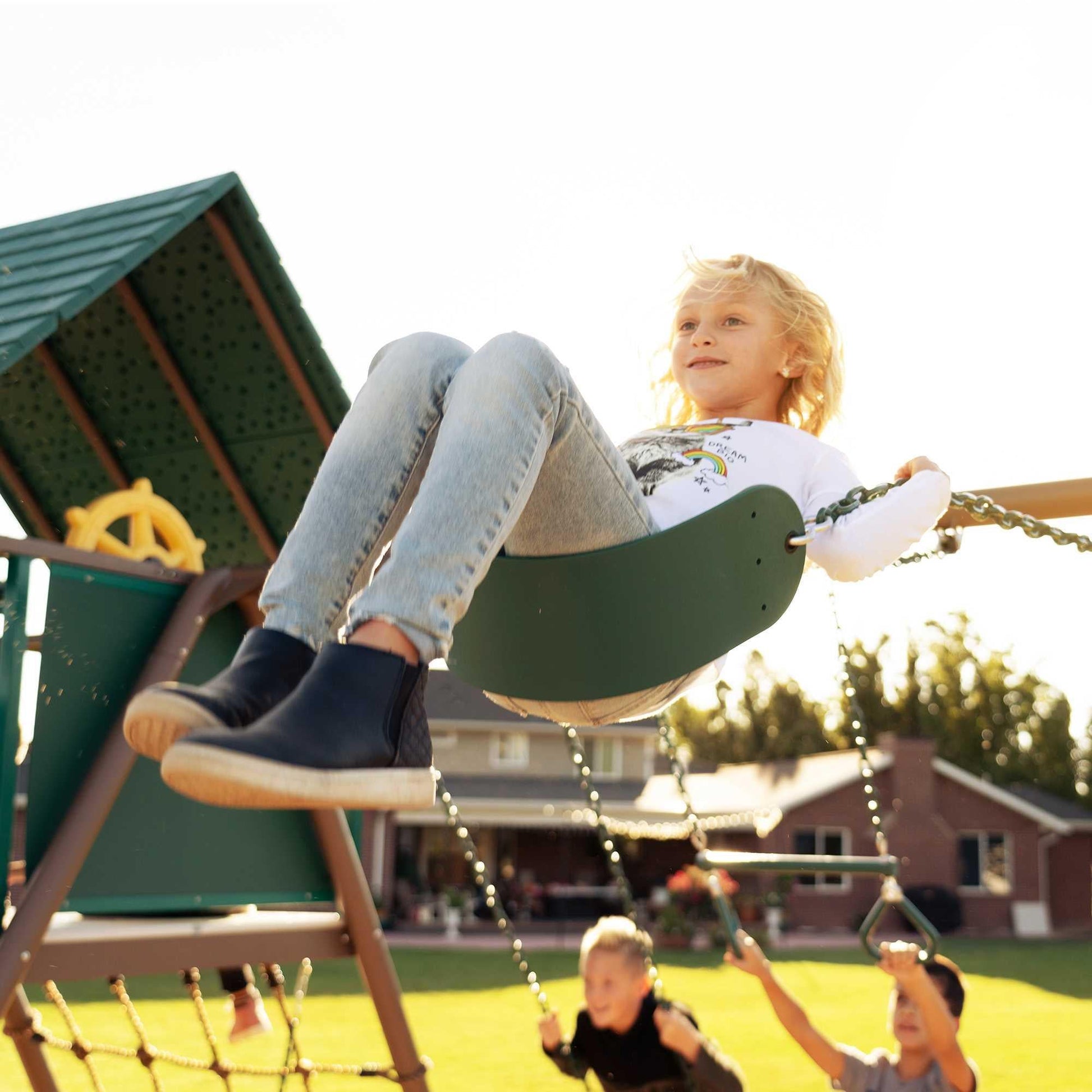 Mazonvintage Big Stuff Swing Set (Earthtone) - 91069