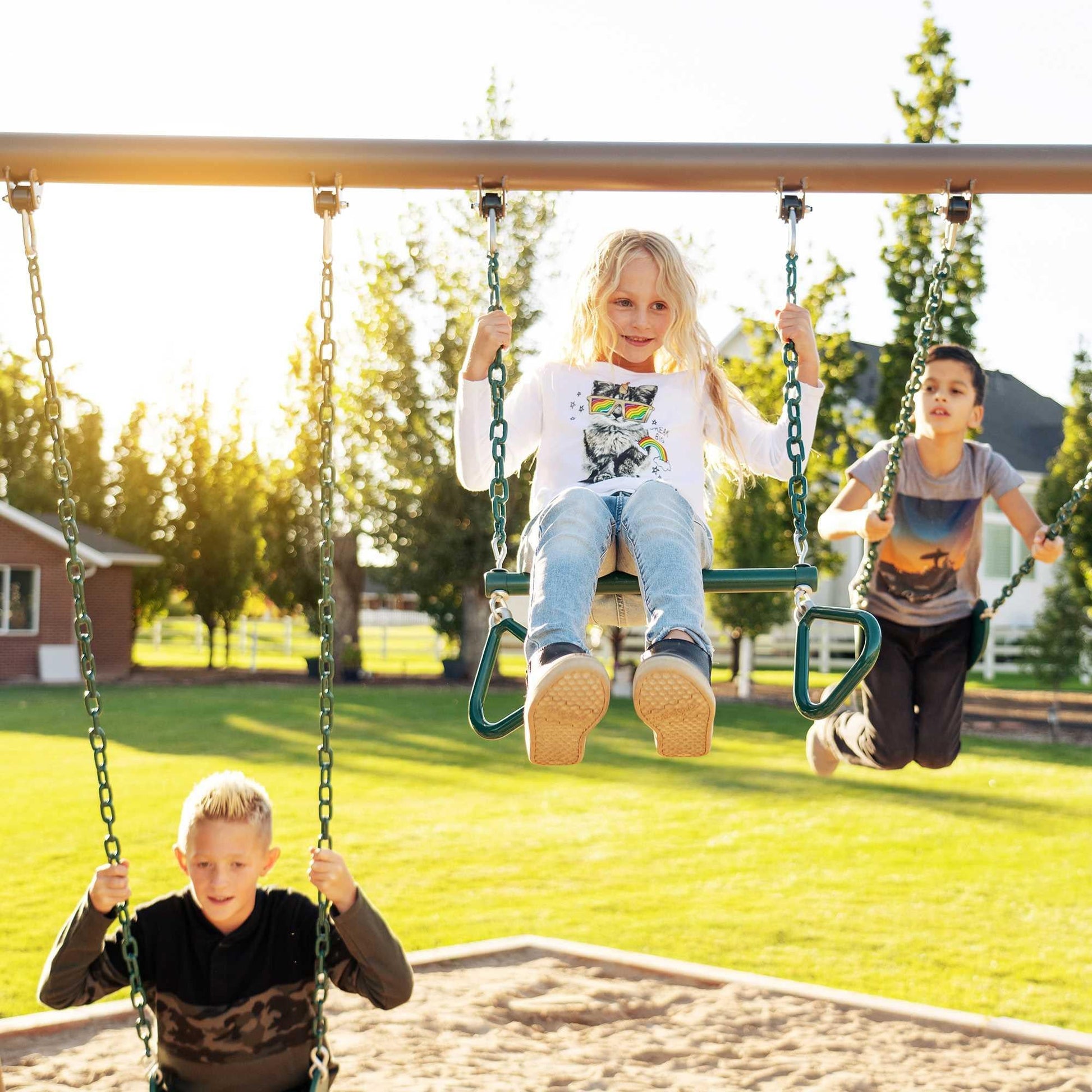 Mazonvintage Big Stuff Swing Set (Earthtone) - 91069