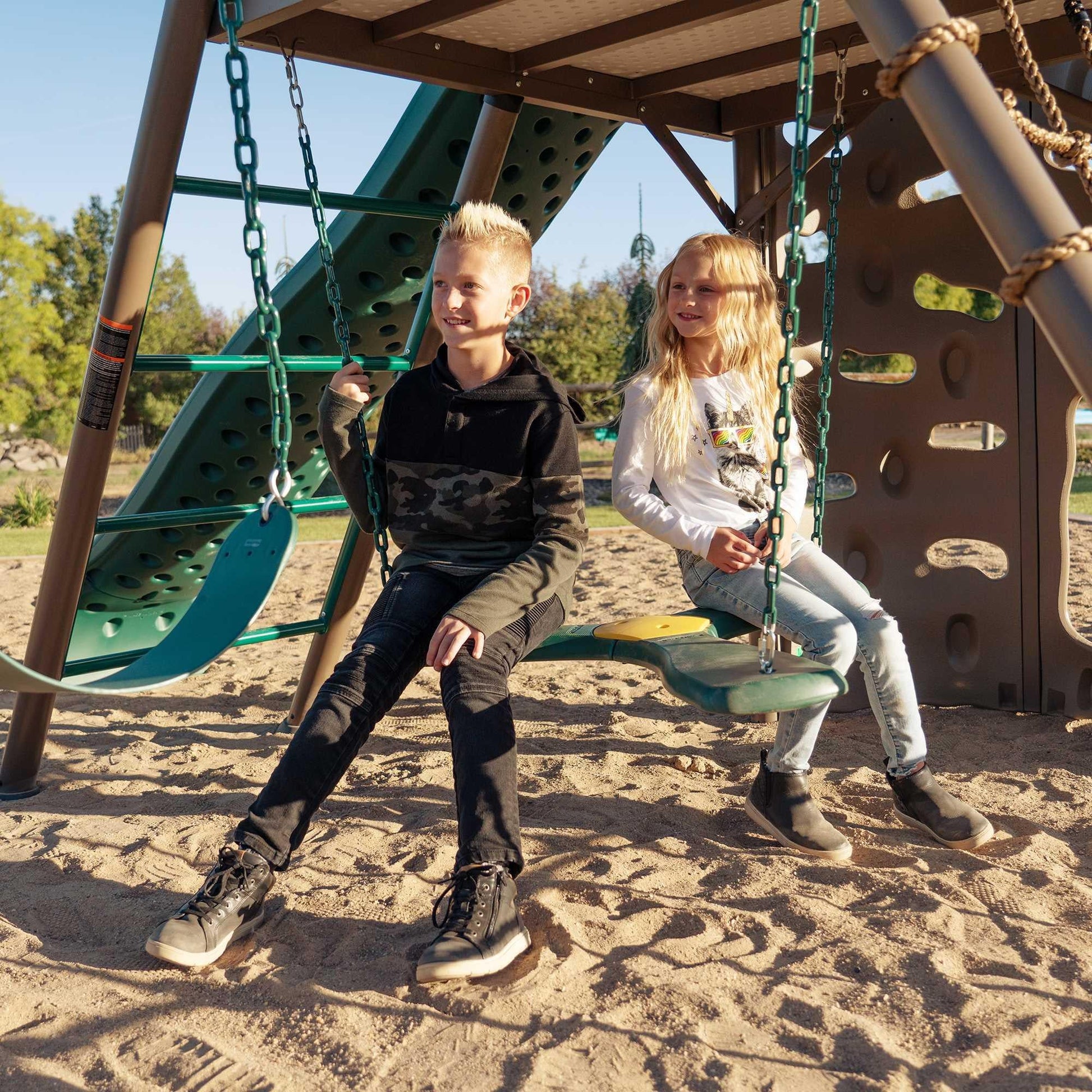 Mazonvintage Big Stuff Swing Set (Earthtone) - 91069