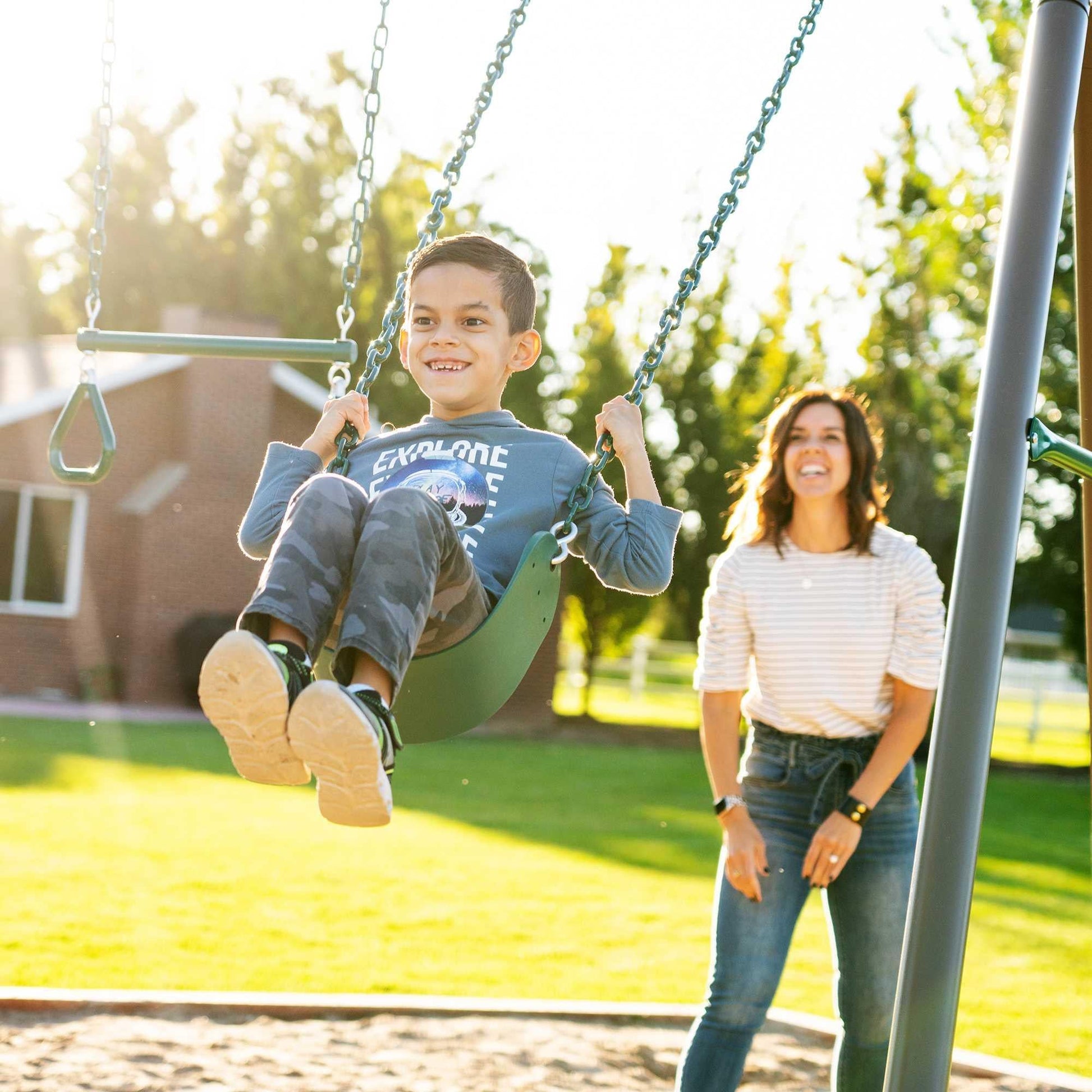 Mazonvintage Big Stuff Swing Set (Earthtone) - 91069
