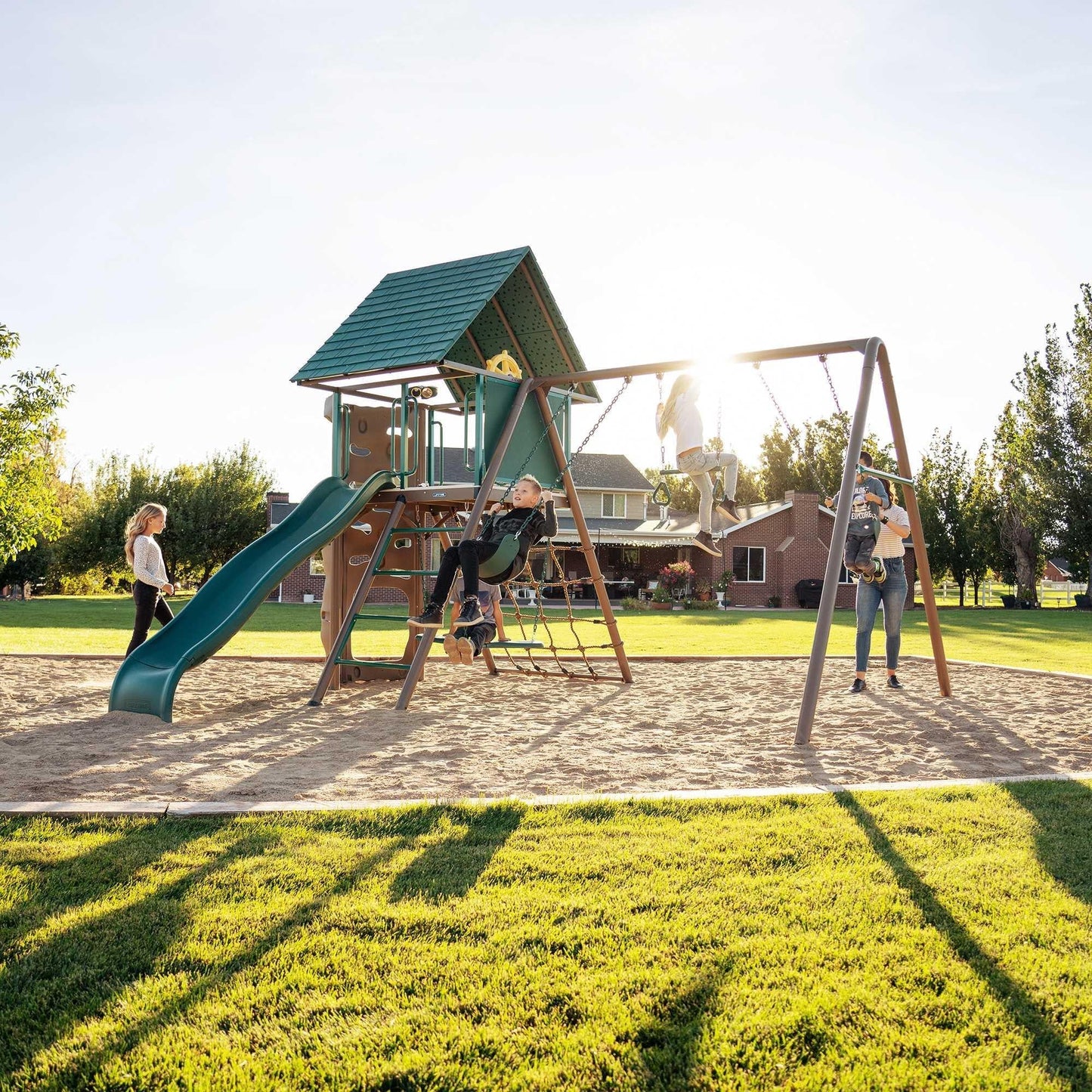 Mazonvintage Big Stuff Swing Set (Earthtone) - 91069