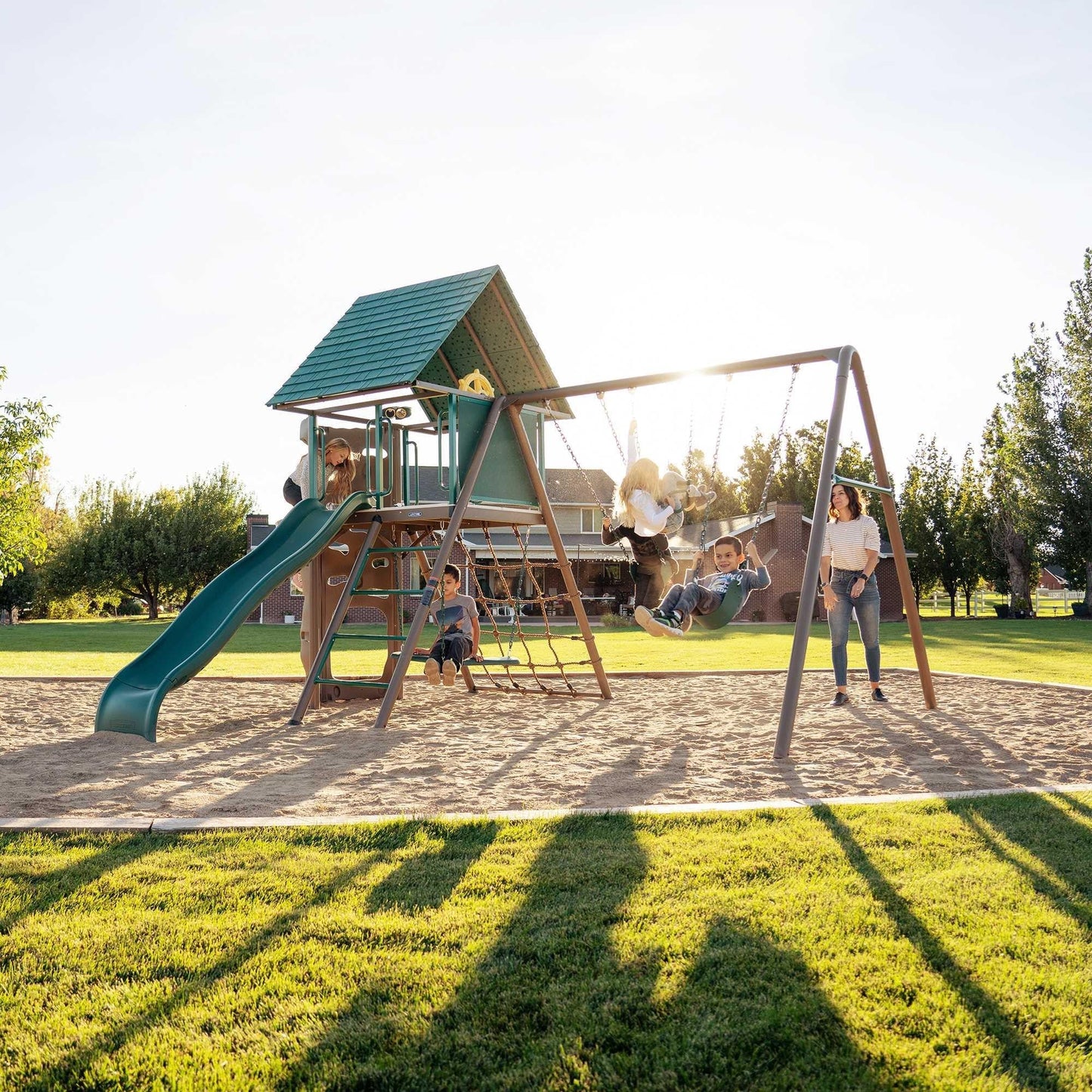 Mazonvintage Big Stuff Swing Set (Earthtone) - 91069