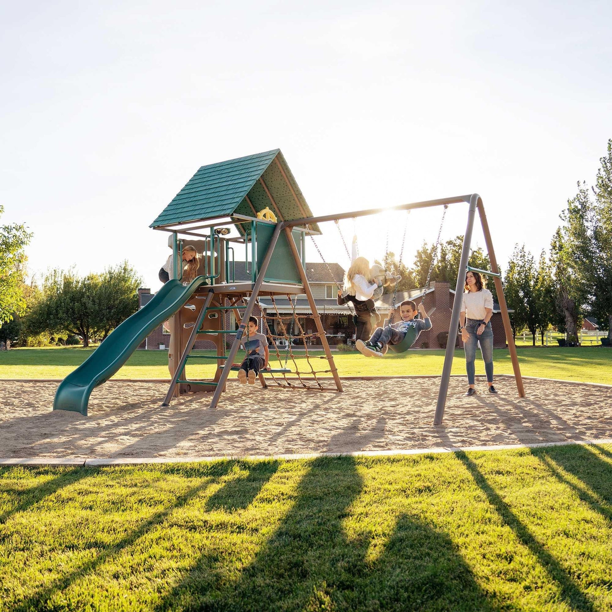Mazonvintage Big Stuff Swing Set (Earthtone) - 91069
