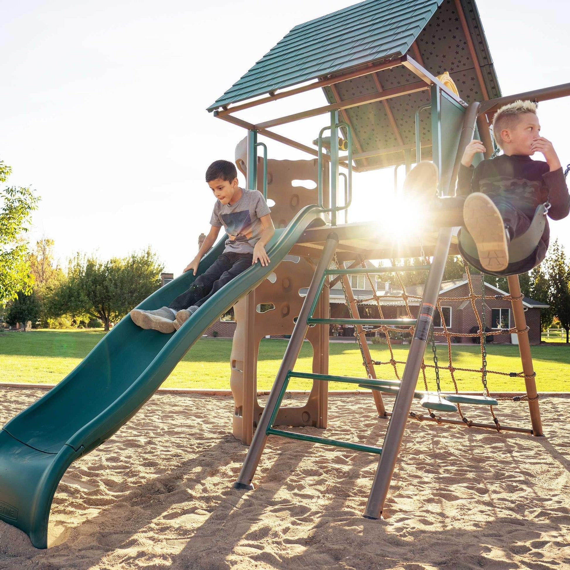 Mazonvintage Big Stuff Swing Set (Earthtone) - 91069