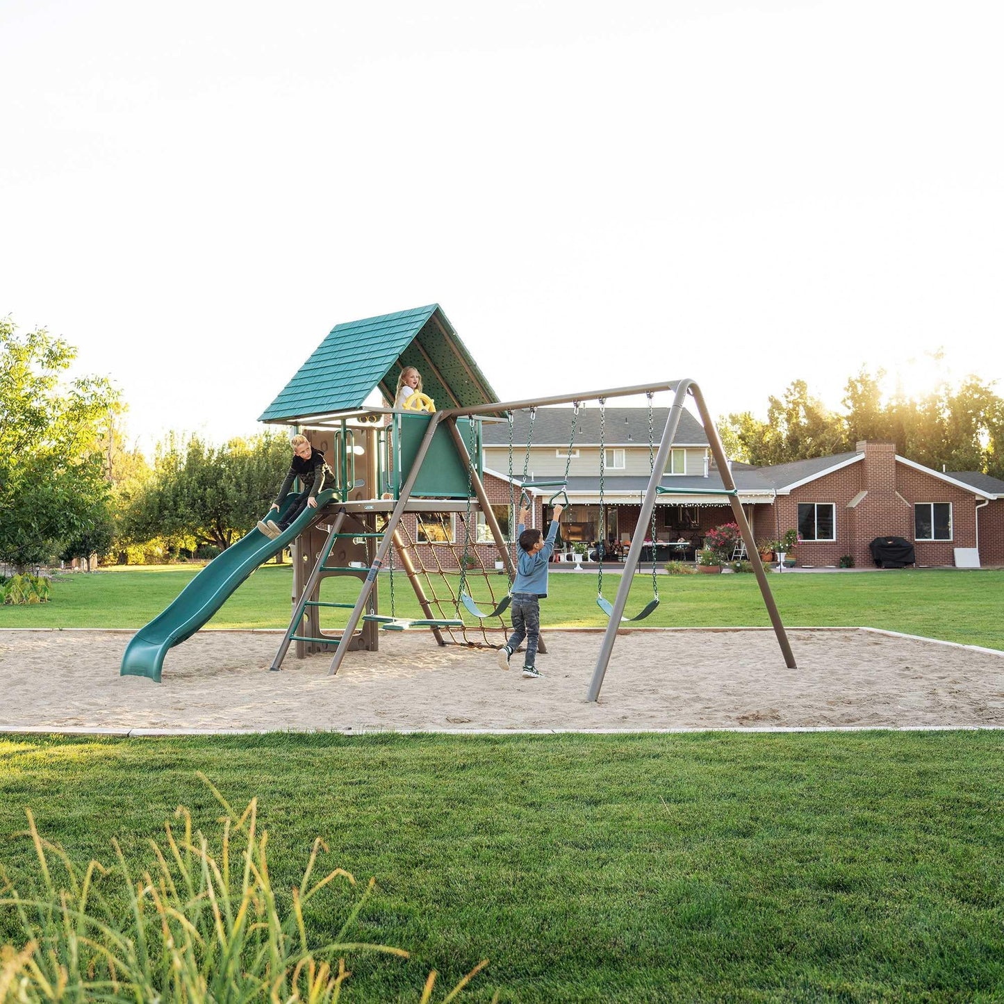 Mazonvintage Big Stuff Swing Set (Earthtone) - 91069