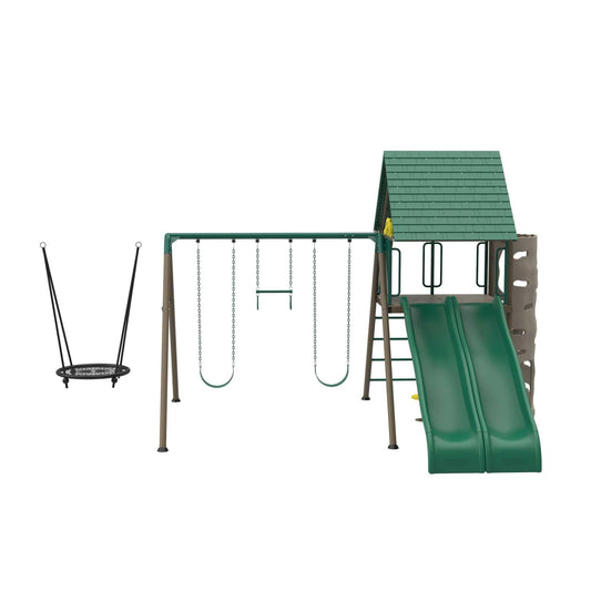 Mazonvintage Big Stuff Two-Slide Swing Set - 91079