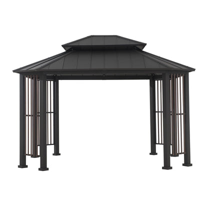 Mazonvintage 11x13 Octagon Gazebo with Steel Roof and Ceiling Hook