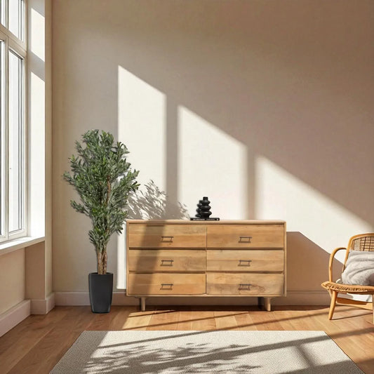 Asa 6-Drawer Wooden Dresser