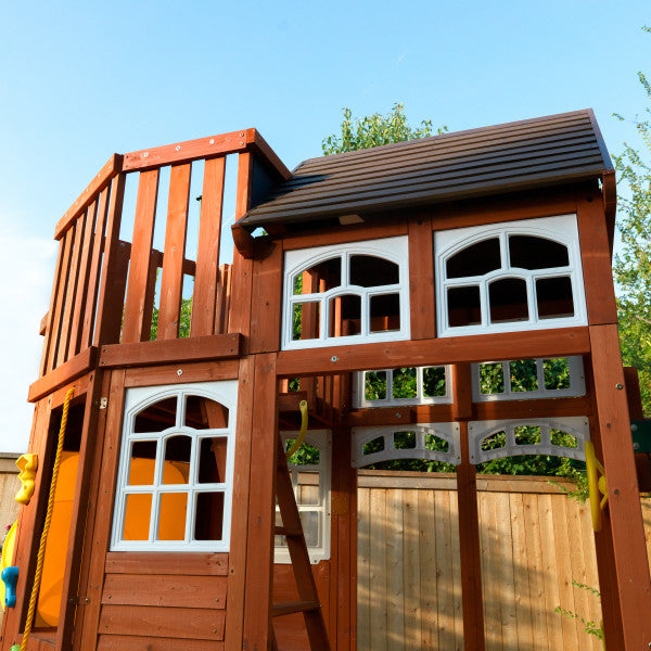 Mazonvintage Lookout Extreme Wooden Swing Set / Playset
