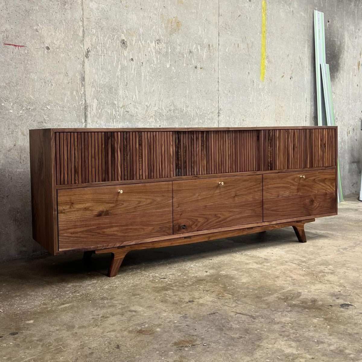 Brevyn Walnut Wood Cabinet & Sideboard