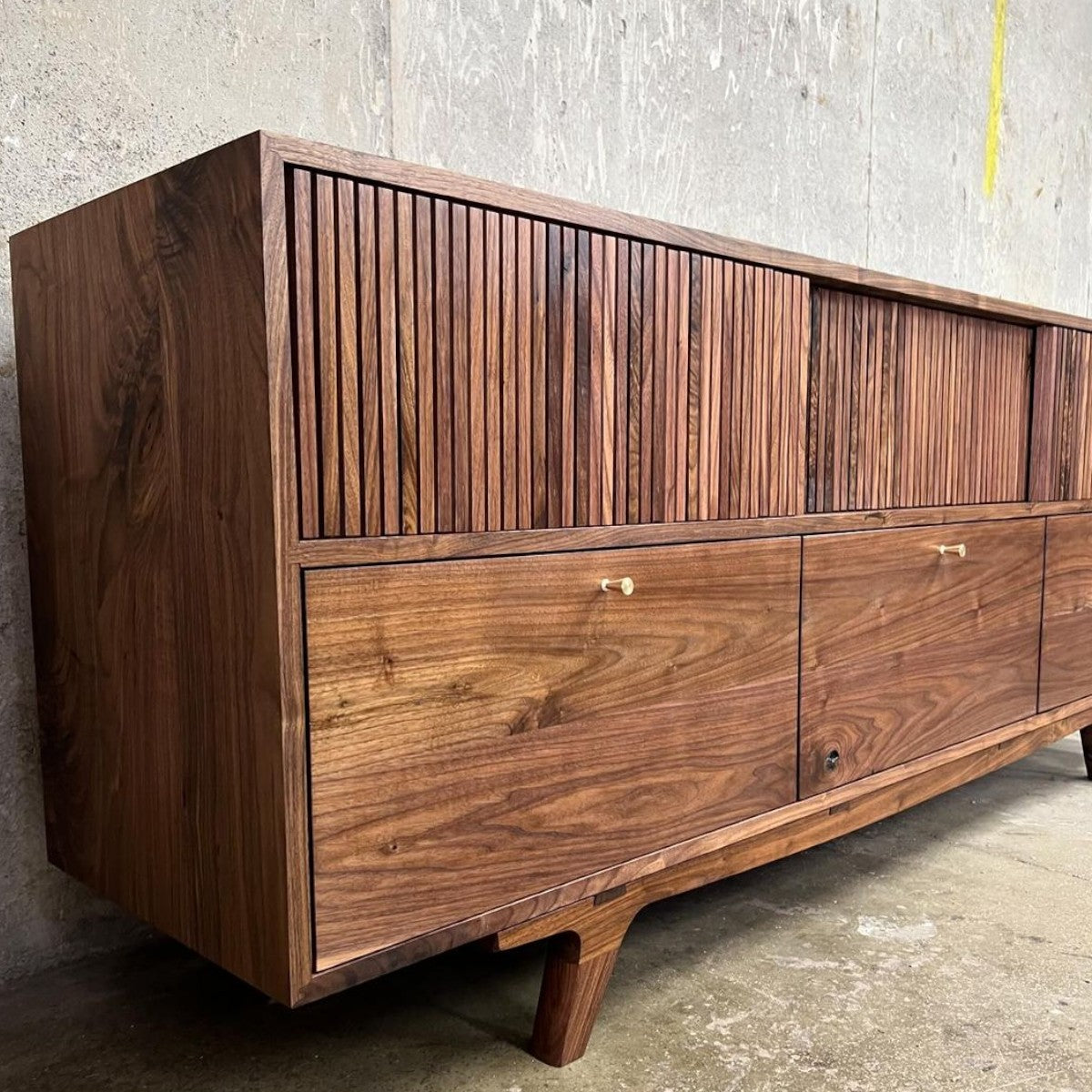 Brevyn Walnut Wood Cabinet & Sideboard