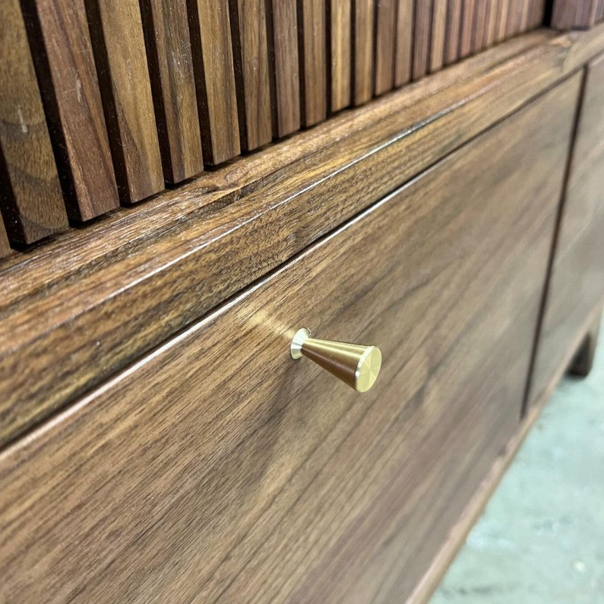 Brevyn Walnut Wood Cabinet & Sideboard