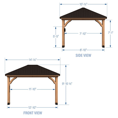 14x10 Cordova Gazebo