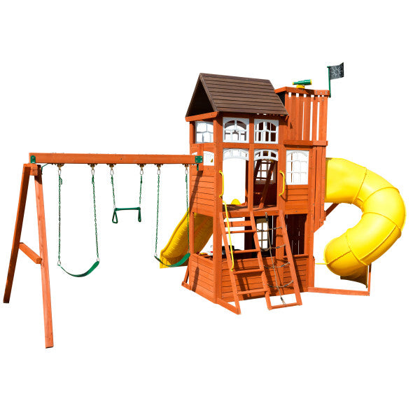 Mazonvintage Lookout Extreme Wooden Swing Set / Playset