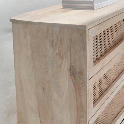 Eliza Rattan Wood Sideboard