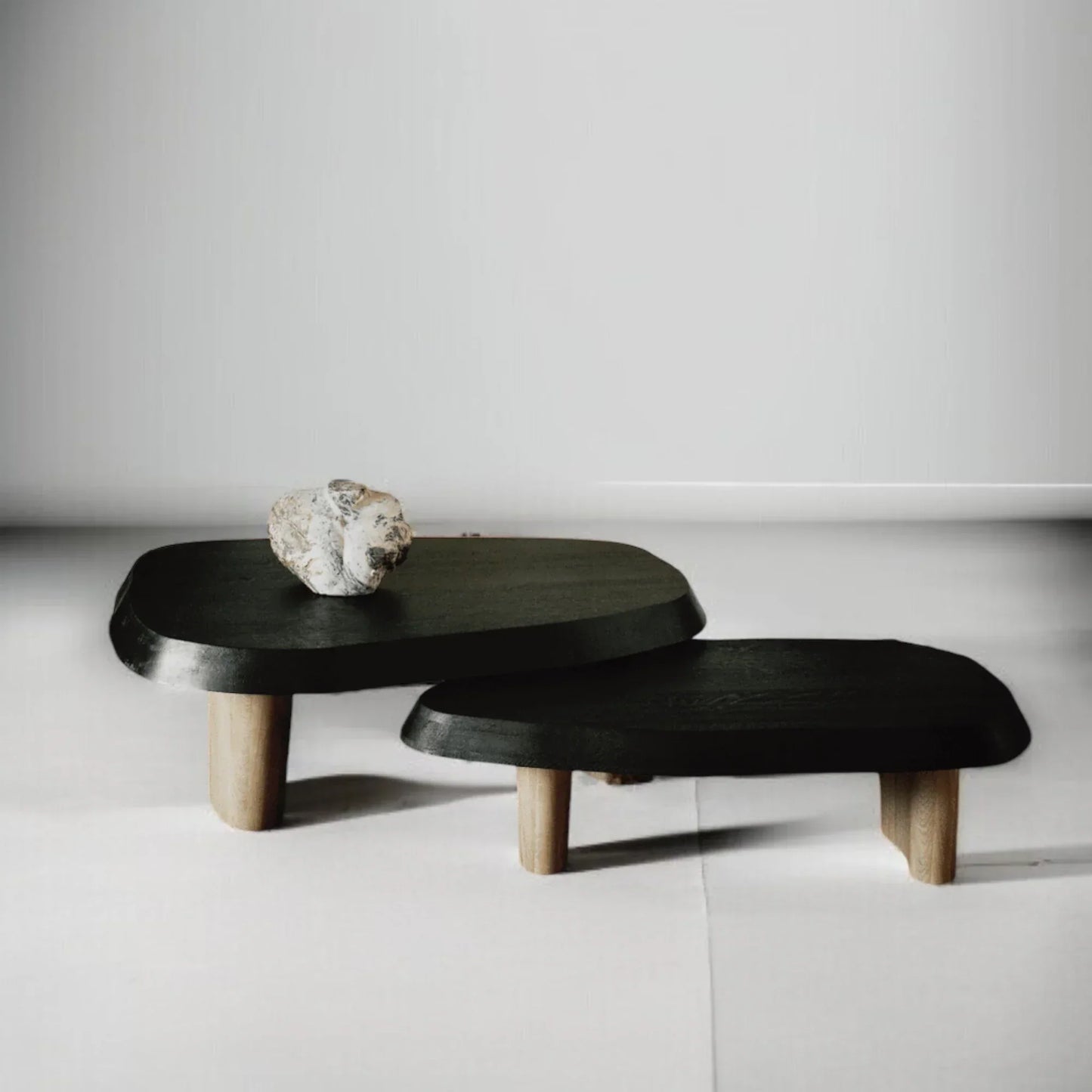 Duo Multilaque Black Oak Coffee Table