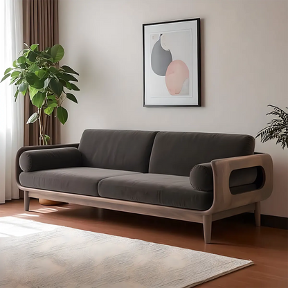 Minimalist ash wood sofa – Luxurious & comfortable 