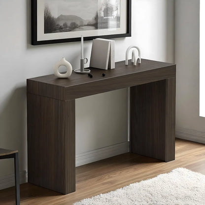 47.2 inch Modern Walnut Console Table – Minimalist, Elegant Design 