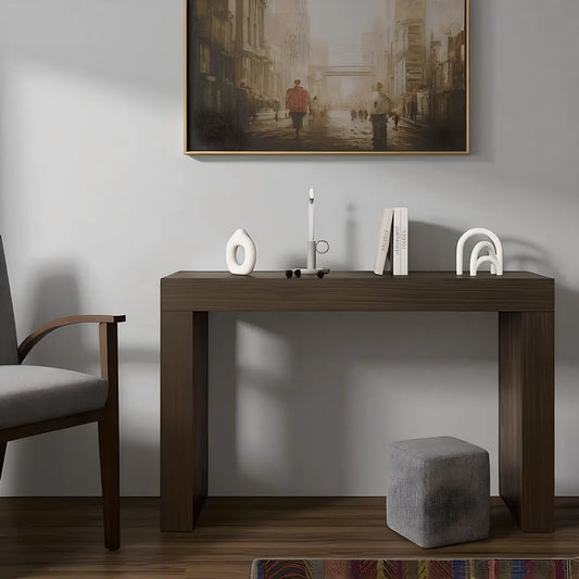47.2 inch Modern Walnut Console Table – Minimalist, Elegant Design 
