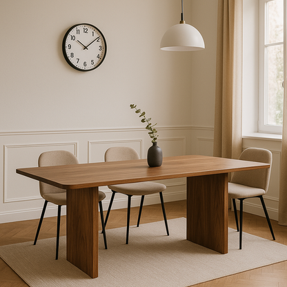 Modern Rectangular Dining Table Enhances Dining Experience