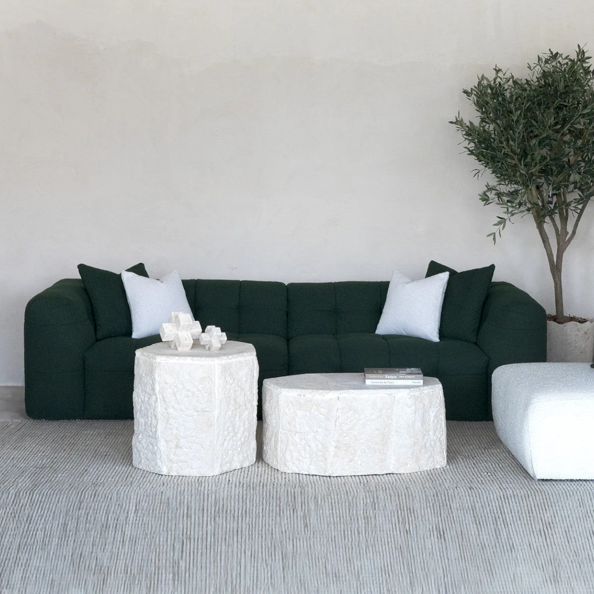 Bane 3 Seater Boucle Fabric Sofa