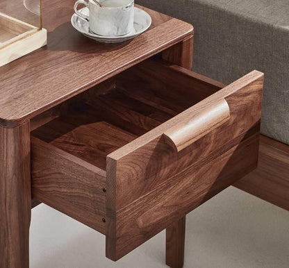 Mazonvintage-Stylish High-End Black Walnut Wood Side Table