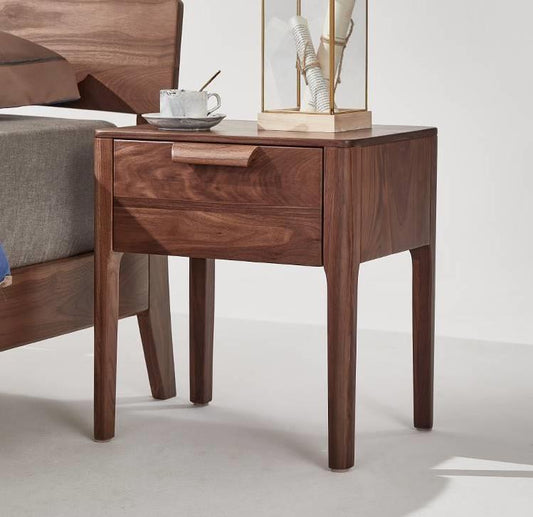 Mazonvintage-Stylish High-End Black Walnut Wood Side Table