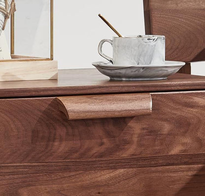 Mazonvintage-Stylish High-End Black Walnut Wood Side Table