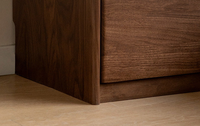 Mazonvintage-Contemporary Night Walnut Wood Nightstand