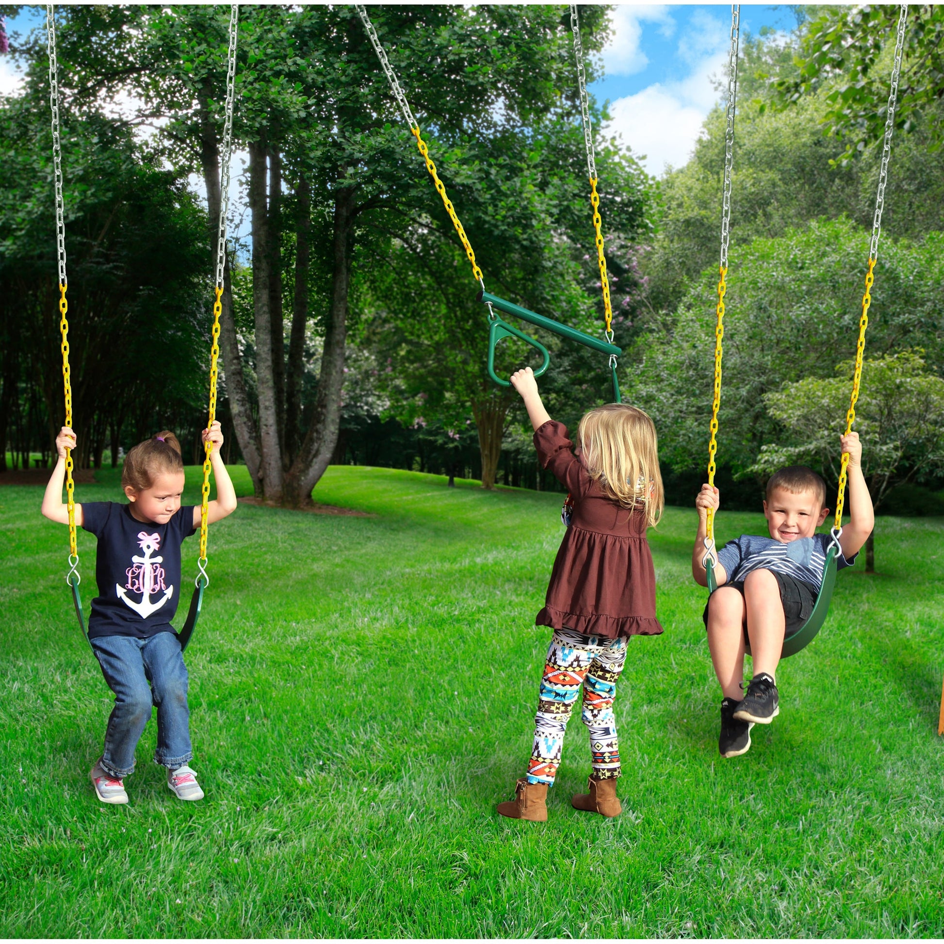 MazonvintagePlaysets Outing With Monkey Bars Swing Set