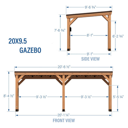 20x9.5 Arcadia Gazebo