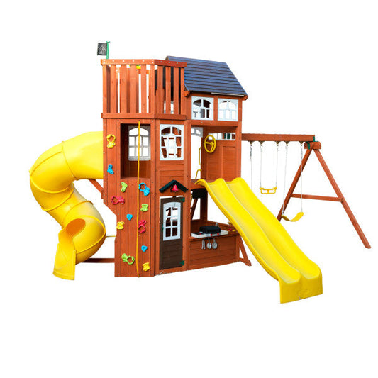 Mazonvintage Lookout Extreme Wooden Swing Set / Playset