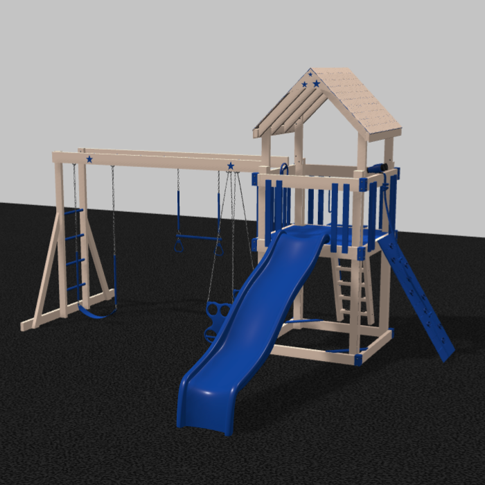 Shooting Star Climber Vinyl Swing Set
