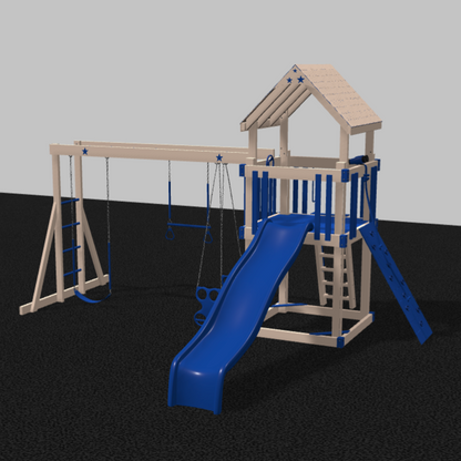 Shooting Star Climber Vinyl Swing Set