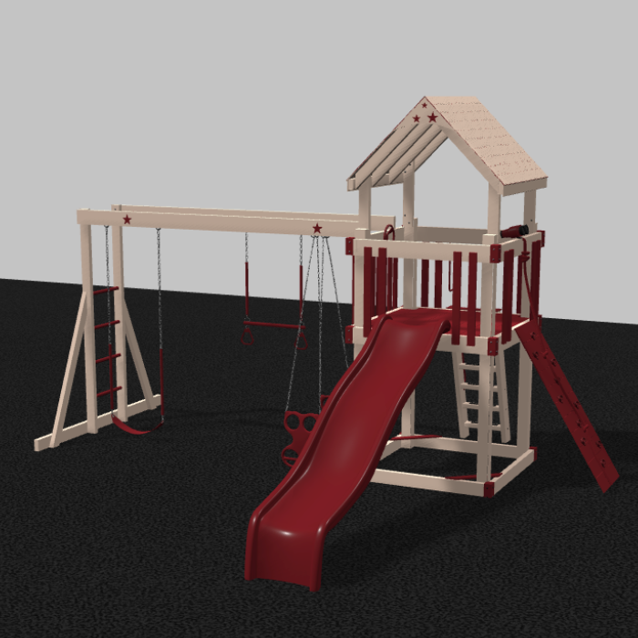Shooting Star Climber Vinyl Swing Set