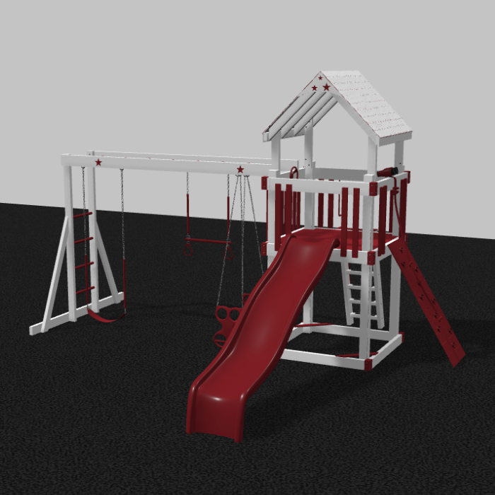 Shooting Star Climber Vinyl Swing Set