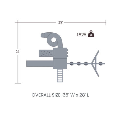 Space Shuttle Vinyl Swing Set