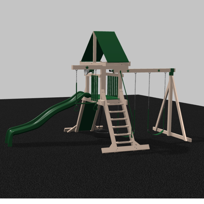 Wishing Star Vinyl Swing Set