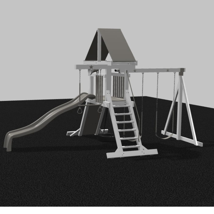 Wishing Star Vinyl Swing Set