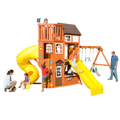 Mazonvintage Lookout Extreme Wooden Swing Set / Playset