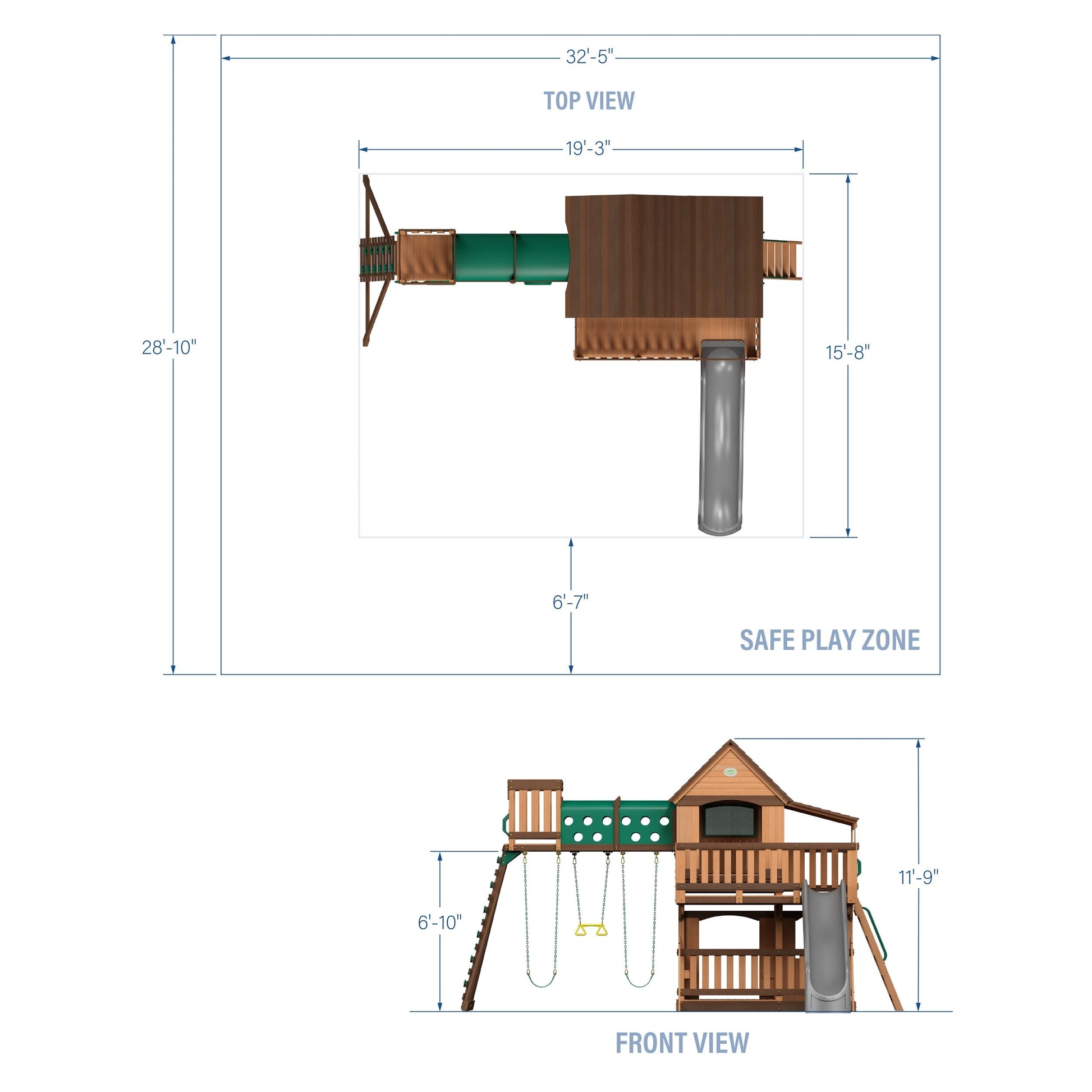 Woodridge Elite Swing Set