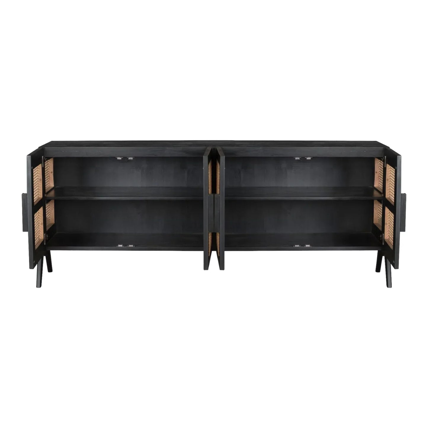 Aderes Teak Wood & Rattan TV Unit