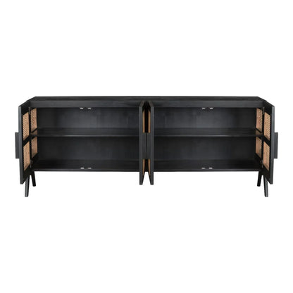 Aderes Teak Wood & Rattan TV Unit