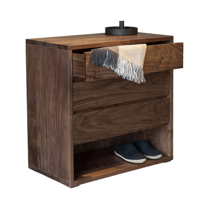 Antwan Walnut Wood Chest of Drawers