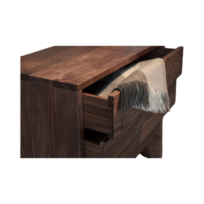 Antwan Walnut Wood Chest of Drawers