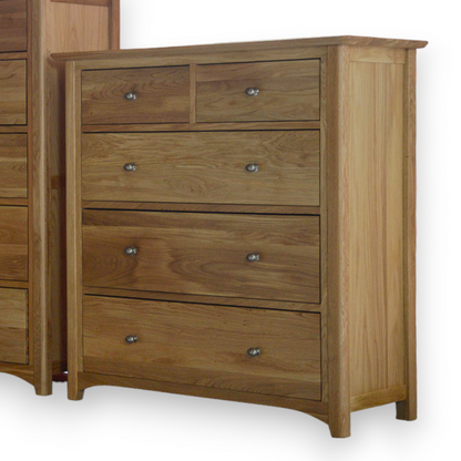 Aragon Oak Wood Chest of Drawers