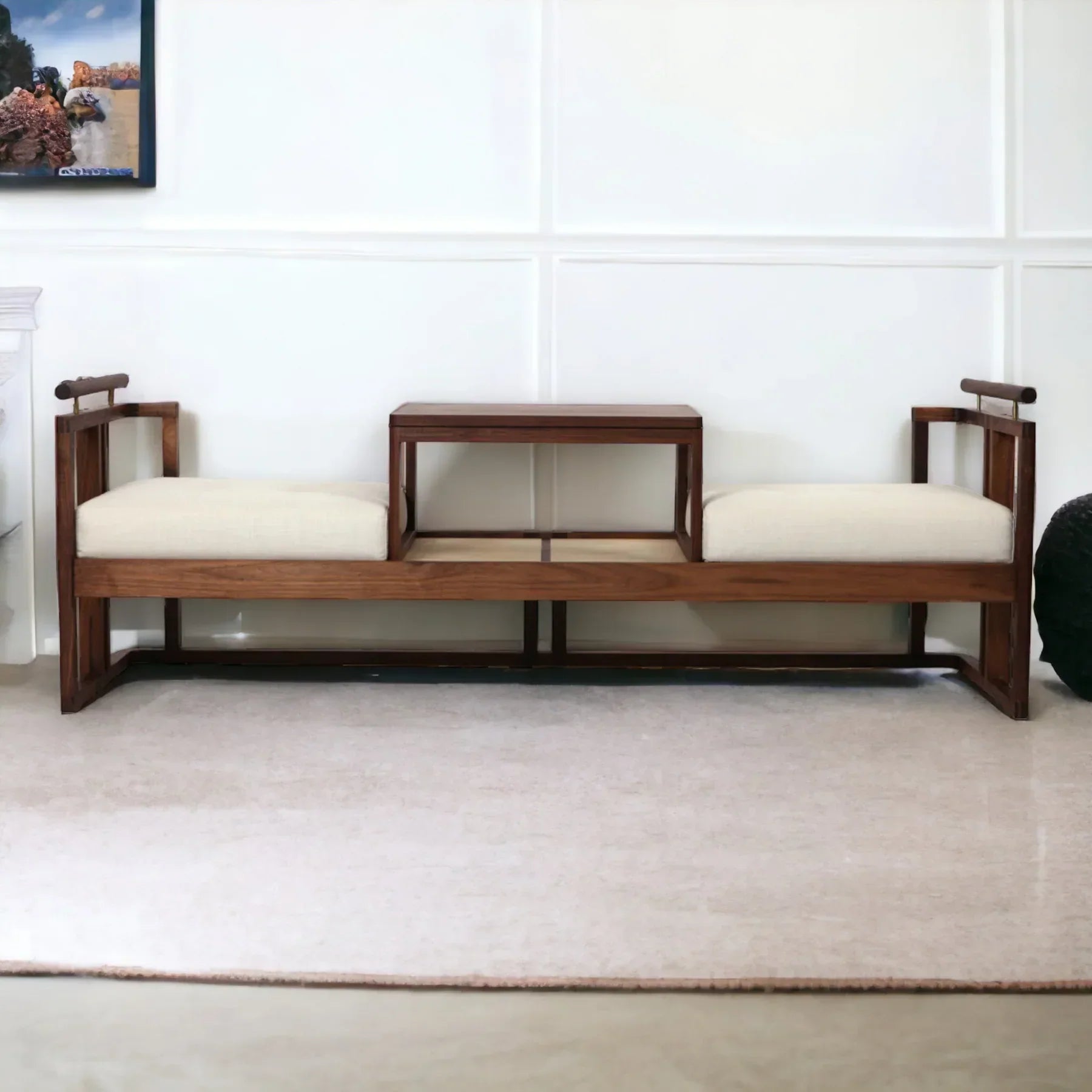 Bella Teak Wood 2 Seater Sofa