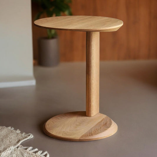 Beynon Oak Wood Side Table
